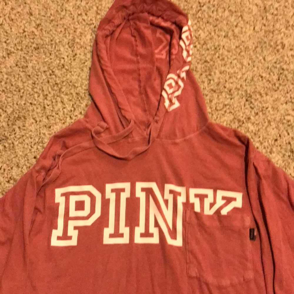 Women’s “Pink” Victoria’s Secret Hooded Long Sleve